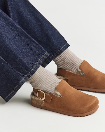 Floss Fluffy Mule Slippers - Extra Wide Fit (EEE)