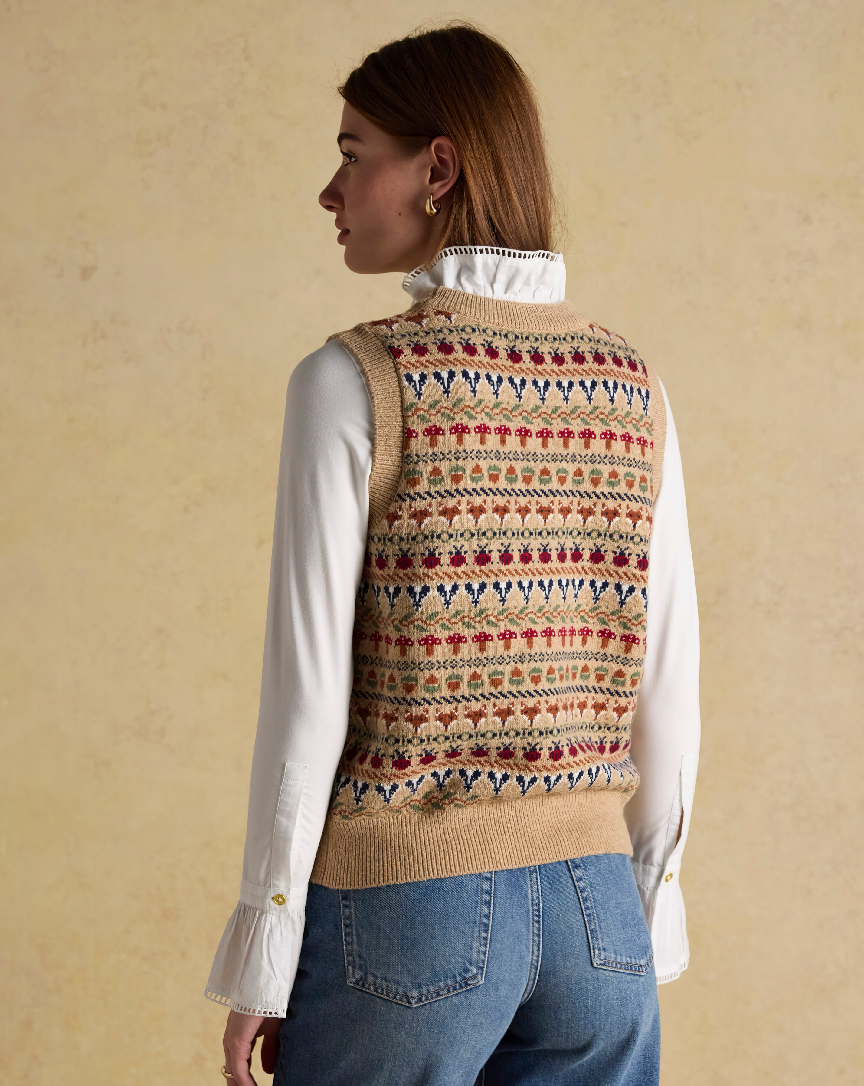 Joules Woodland Knitted Vest JD Williams