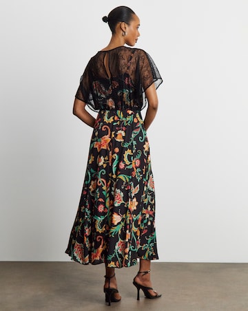 Joanna Hope Lace Sleeve Tea Dress
