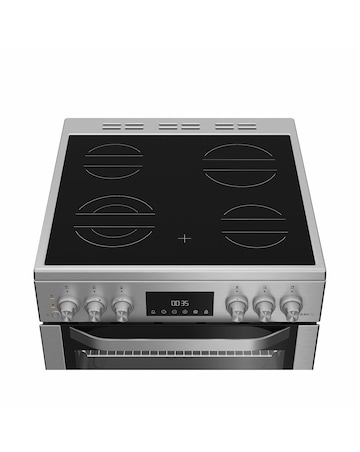 Hotpoint HDE6VDCASX 60cm Electric Double Cooker with Air Fry - Stainless Steel