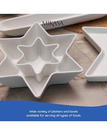 Mikasa Set of 2 Star Bowls