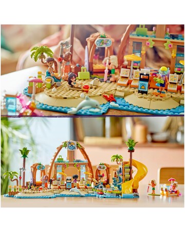 LEGO Friends Family Holiday Beach Resort Toy Building Set, Travel Playset 42673