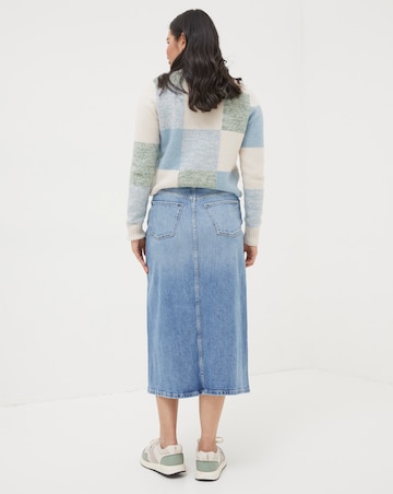 FatFace Carla Denim Midi Skirt