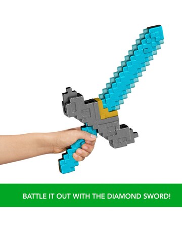 Minecraft Click And Switch Sword And Pickaxe Role-Play 2-In-1 Toy