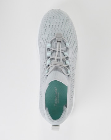 Cushion Walk Grey Arch Support Toggle Trainers -Extra Wide Fit (EEE)