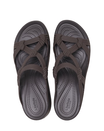 Crocs Espresso Brooklyn Knot Sky Sandal - Standard Fit