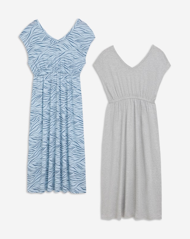 JD Williams (2 Pack) Value Maxi Nighties Zebra Print