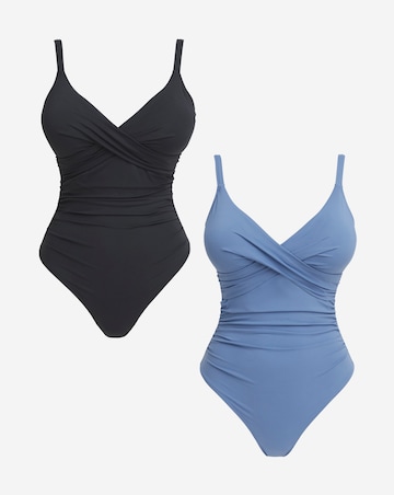 MAGISCULPT Medium Control 2 Pack Plunge Swimsuits