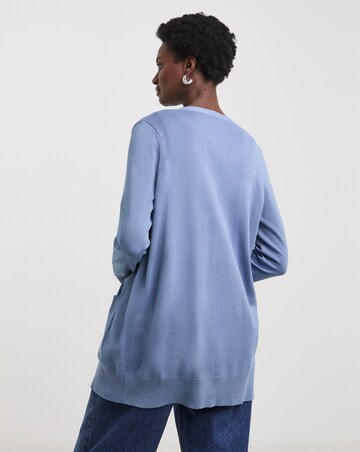 Blue Edge to Edge Cardigan