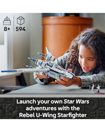 LEGO Star Wars: Andor Rebel U-Wing Starfighter Buildable Model Kit 75399