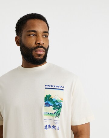 Jack & Jones Hokusai Back Graphic T-Shirt - White