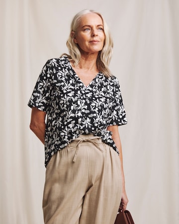 Julipa Pure Cotton V-Neck Printed Top