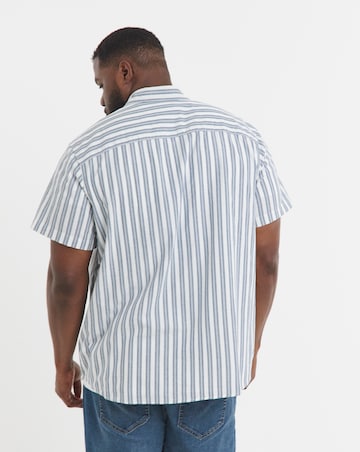 Jack & Jones Joshua Oxford Stripe Shirt - Ensign Blue