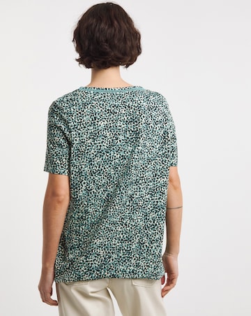 Bubble Hem Short Sleeve Top