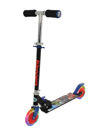 MoVe Avengers Folding Inline Scooter with Light Up Wheels