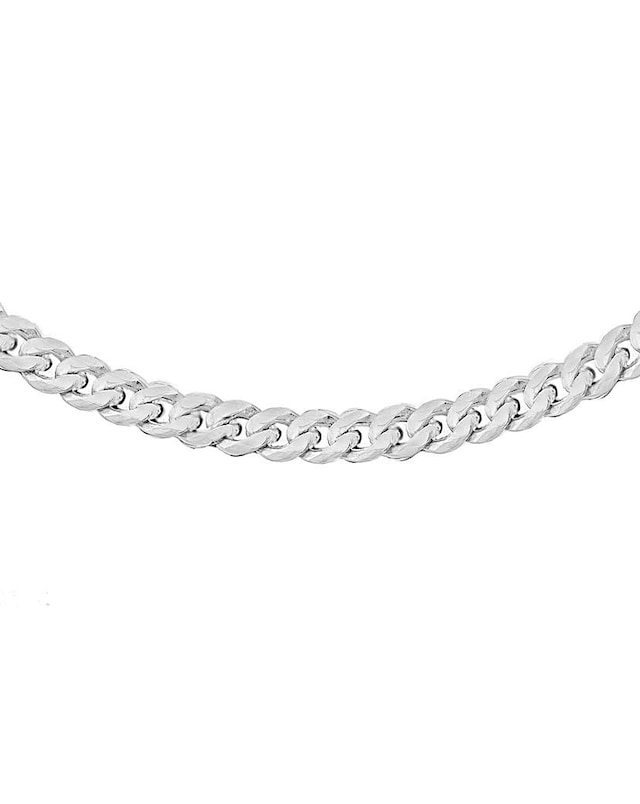 Gents Sterling Silver Panza Curb Chain