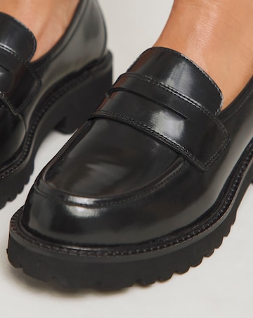 Anthology Elana Premium Leather Chunky Loafer - Standard Fit (D)