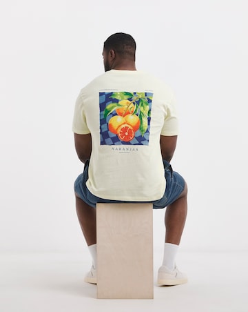 Jack & Jones Naranja Back Graphic T-Shirt - Yellow