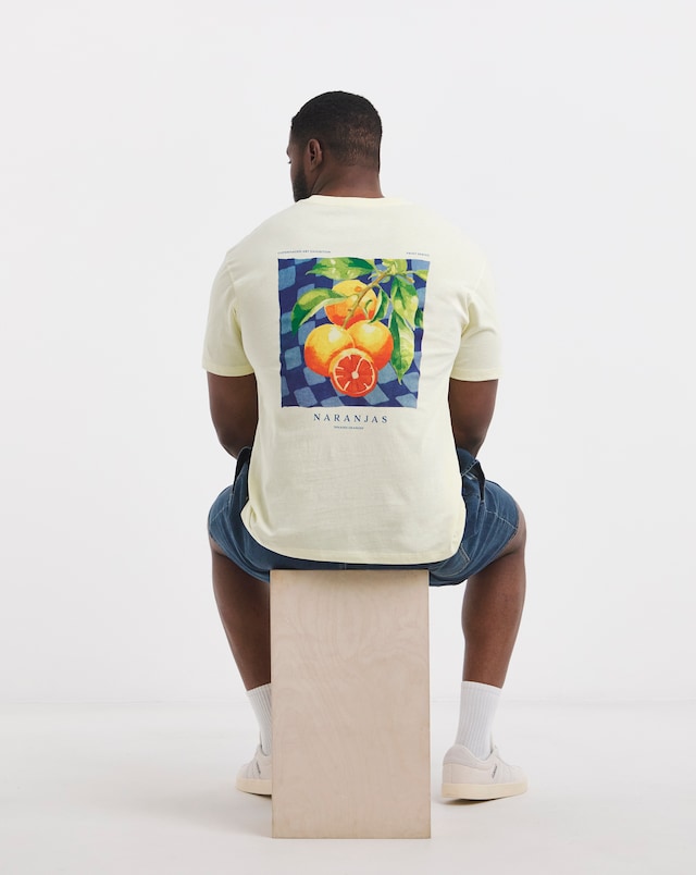 Jack & Jones Naranja Back Graphic T-Shirt - Yellow