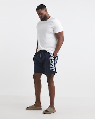 Jack & Jones Maui Logo Swim Short - Navy