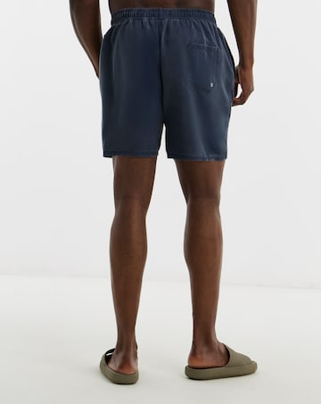 Blue Garment Dyed Swim Shorts Reg
