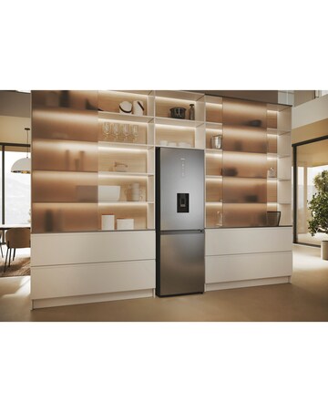 Haier Combi Series 5 HDPW5618DWPK 60/40 No Frost Fridge Freezer - Silver