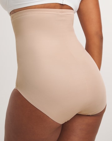 Naomi&Nicole Fuller Figure Firm Control Tummy Shaping Hi Waist Knicker Beige