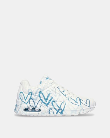 Skechers Multi Uno Hearts Lace Up Fashion Trainer -Standard Fit (D)