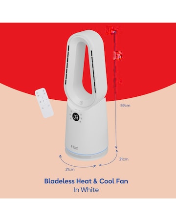 Russell Hobbs Compact Bladeless Heat & Cool Fan