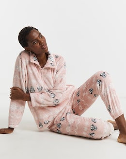 Mickey Mouse Christmas Fleece Pyjama Lounge Set