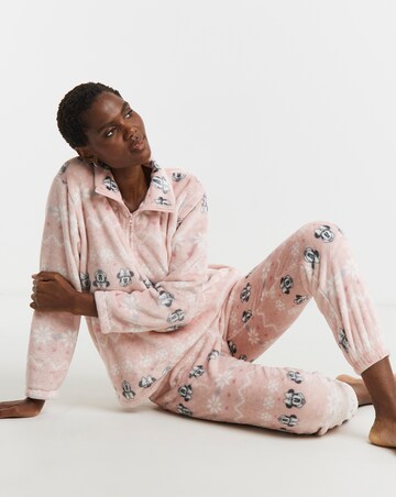 Mickey Mouse Christmas Fleece Pyjama Lounge Set