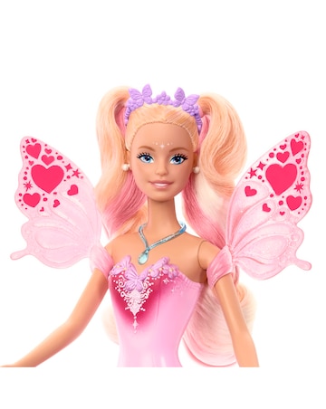 Barbie Fantasy Fairy Doll with Colour-Change Wings and Outfit
