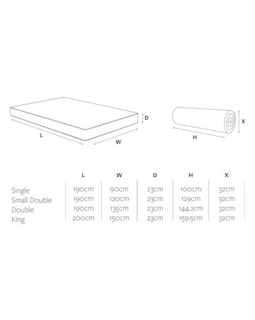 Jay-Be Natural Fresh Bamboo Hybrid 2000 e-Pocket Mattress