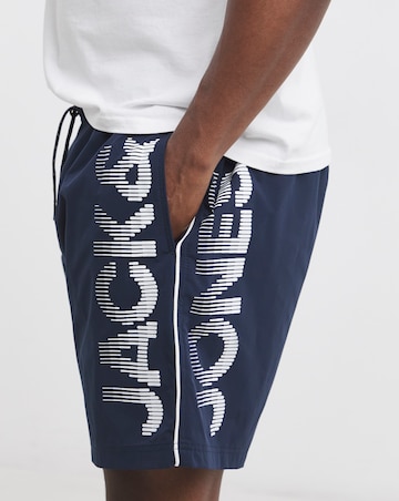 Jack & Jones Maui Logo Swim Short - Navy