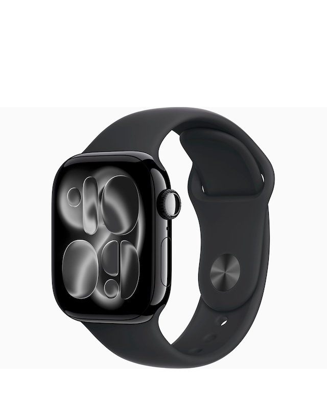 Apple Watch Series 11 GPS + Cellular 42mm - Black Sport Band - M/L
