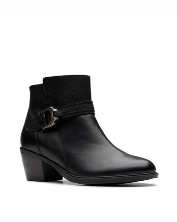 Clarks Neva Buckle Leather Boot