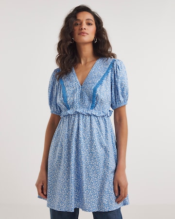 Joe Browns Lace Trim Ditsy Top