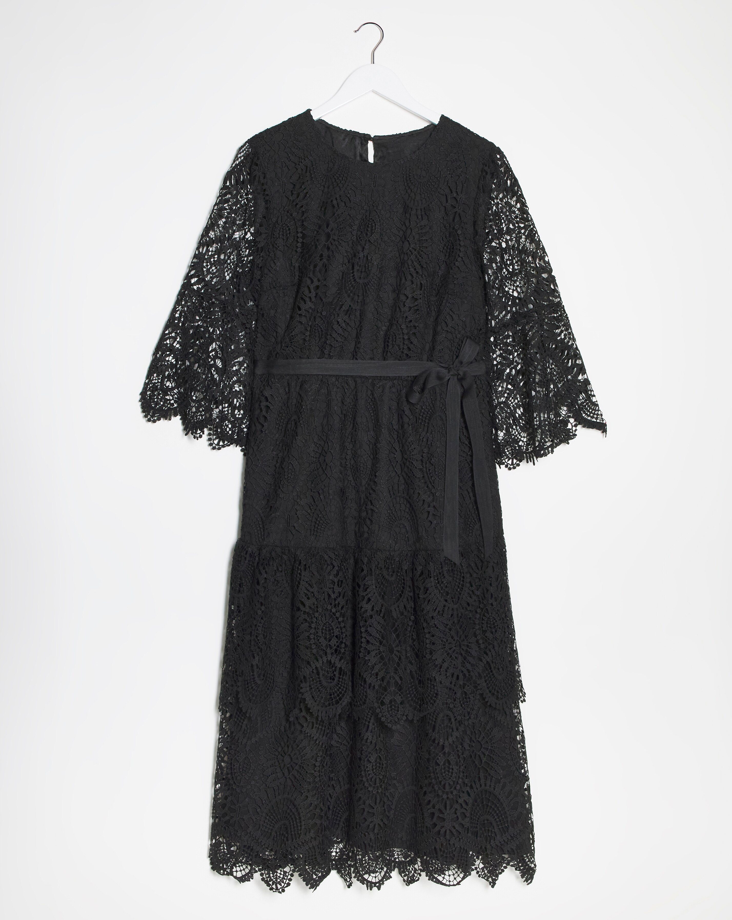 Joanna Hope Structured Lace Dress