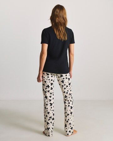 Pretty Secrets (2 Pack) Value Pyjama Sets Heart Print/Black