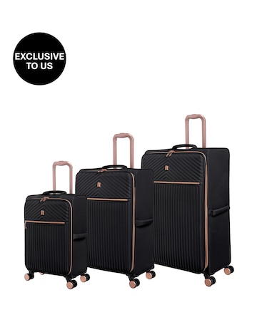 IT Luggage Esplanade 3pc Suitcase Set - Black