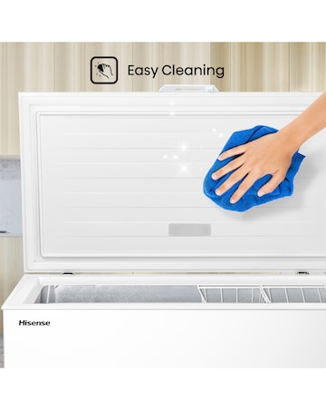 Hisense FC386D4AWLE Static 297L Chest Freezer - White