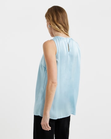 Satin Mix Sheer Vest