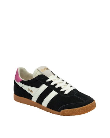 Gola Elan Trainers - Black/Off White/Fuchsia