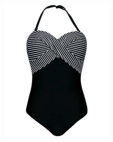 Figleaves Bandeau Tummy Control Swimsuit