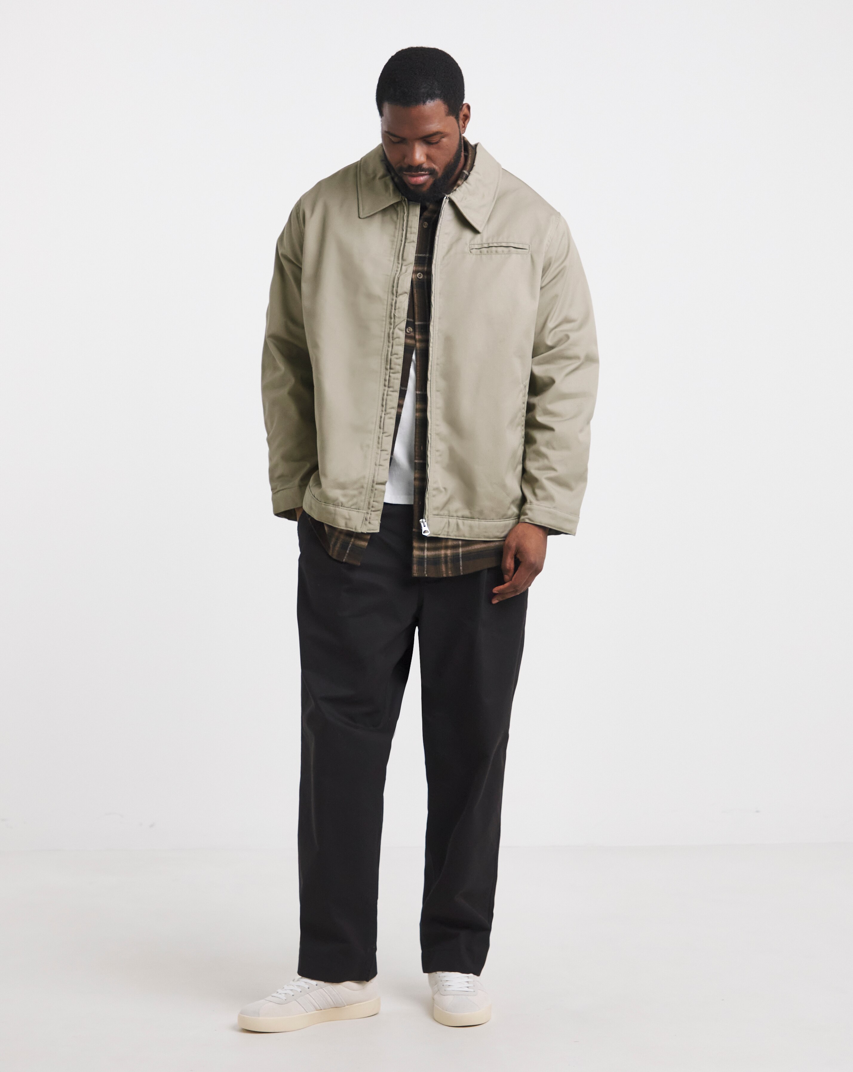 Jack & Jones Norrebro Worker Jacket - Natural | JD Williams