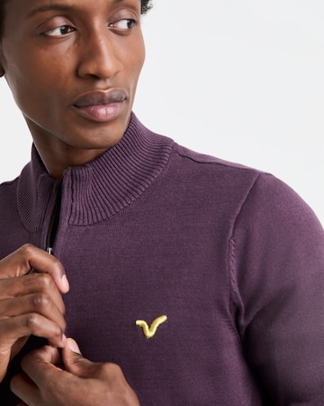 Voi Storm 1/2 Zip Knitted Jumper Long