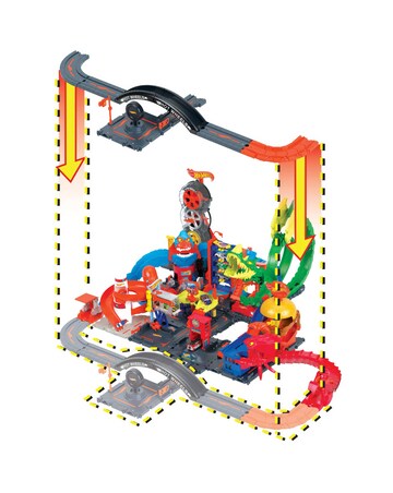 Hot Wheels City Expansion Track Pack 10-Piece Set + Car