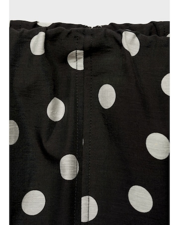 Mango Strapless Polka-Dot Dress