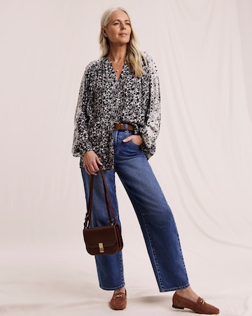 Julipa Contrast Sleeve Blouse