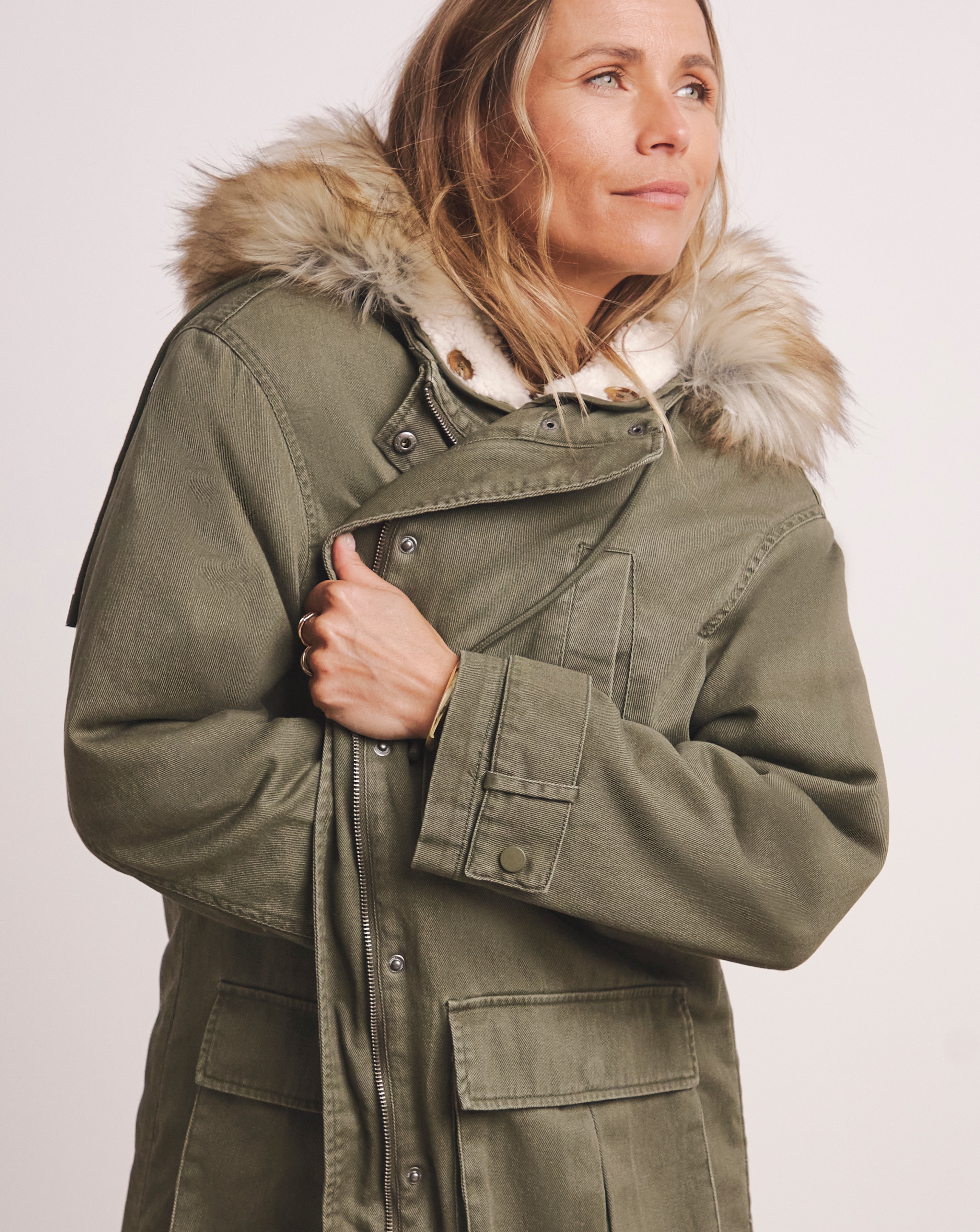 HYKE COTTON DECK PARKA COAT | FLAGALATI.RO